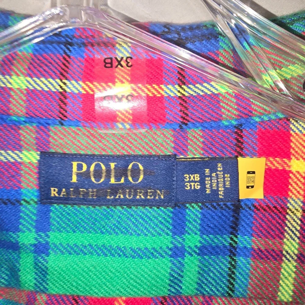 Polo Ralph Lauren Flannel Shirt 3XB Mens Green Blue Pink Plaid Button Down NEW